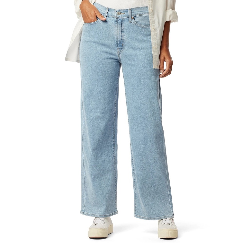 SIGNATURE by Levi’s Heritage Wide Leg Baggy Light Washed Denim Jeans Waist 34”